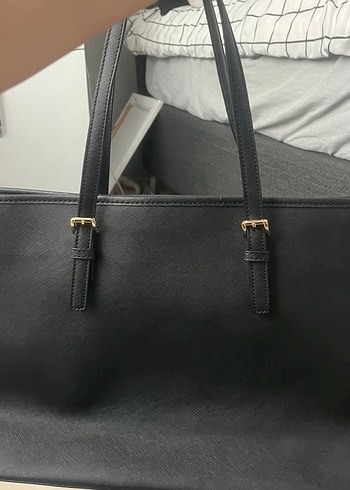 Orijinal Michael Kors Siyah Deri Kadın Çanta - Görsel 14