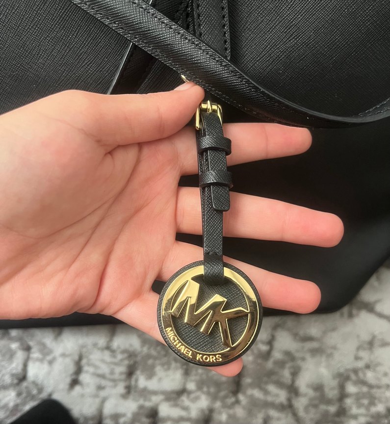 Orijinal Michael Kors Siyah Deri Kadın Çanta - Görsel 3