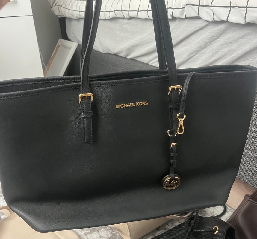 Orijinal Michael Kors Siyah Deri Kadın Çanta - Görsel 2