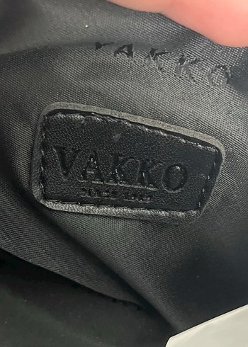 Zincir ve deri askılı toz torbalı Vakko mini - Görsel 4