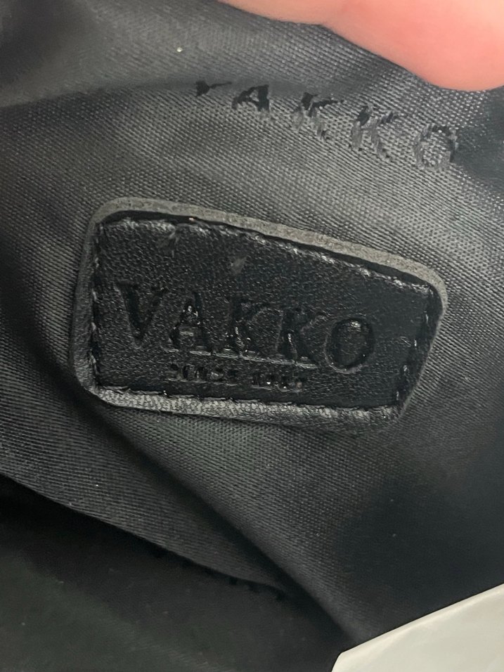 Zincir ve deri askılı toz torbalı Vakko mini - Görsel 4