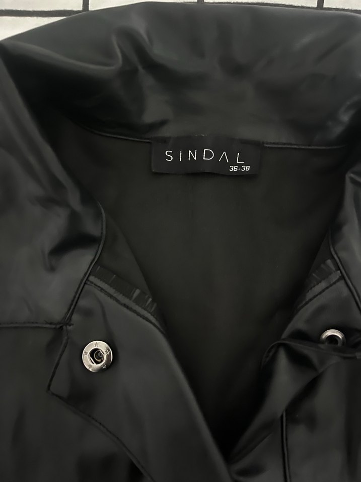 Siyah Deri Kadın Ceket - Görsel 2