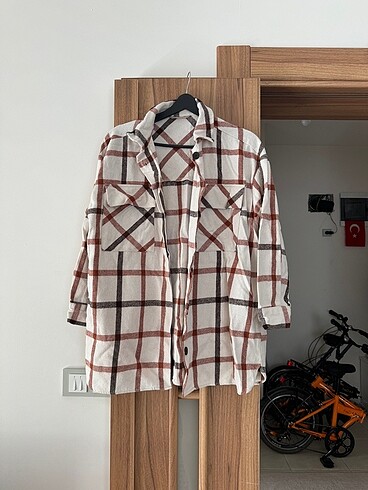 oversize ekose oduncu gömleği