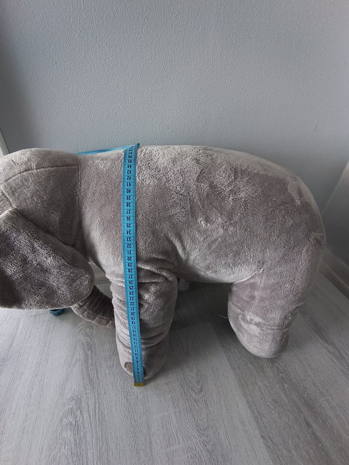 Gri Peluş Fil Oyuncak - Görsel 5