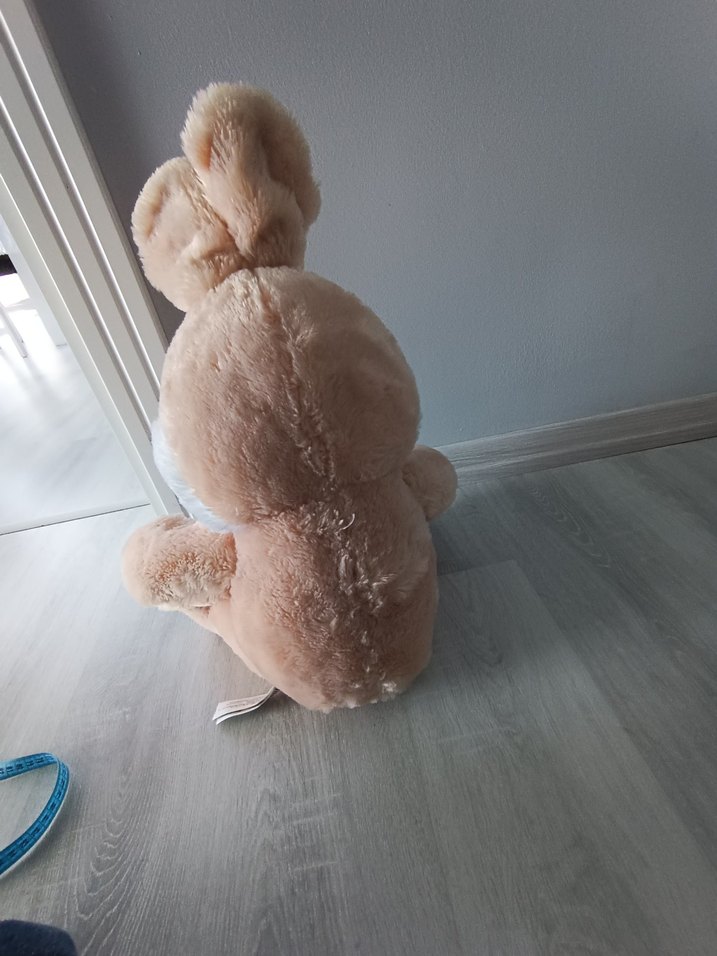 Bej Peluş Tavşan Oyuncak - Görsel 4