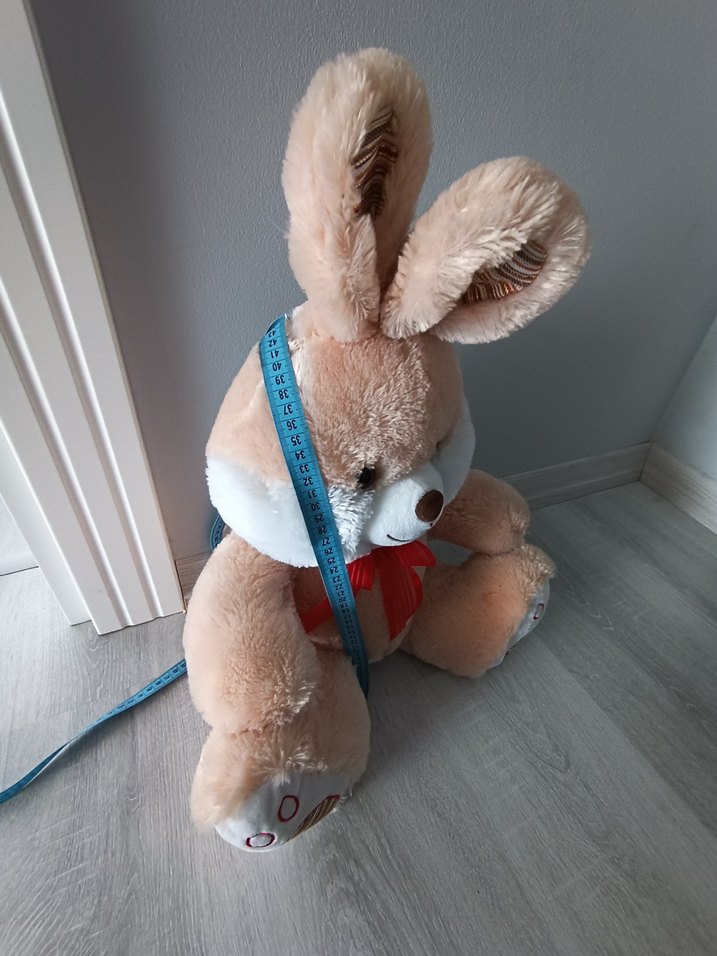 Bej Peluş Tavşan Oyuncak - Görsel 3