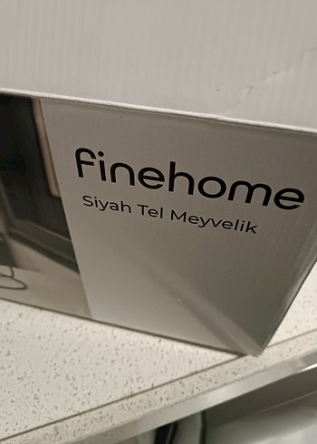 siyah Metal Meyve Sepeti - Görsel 5