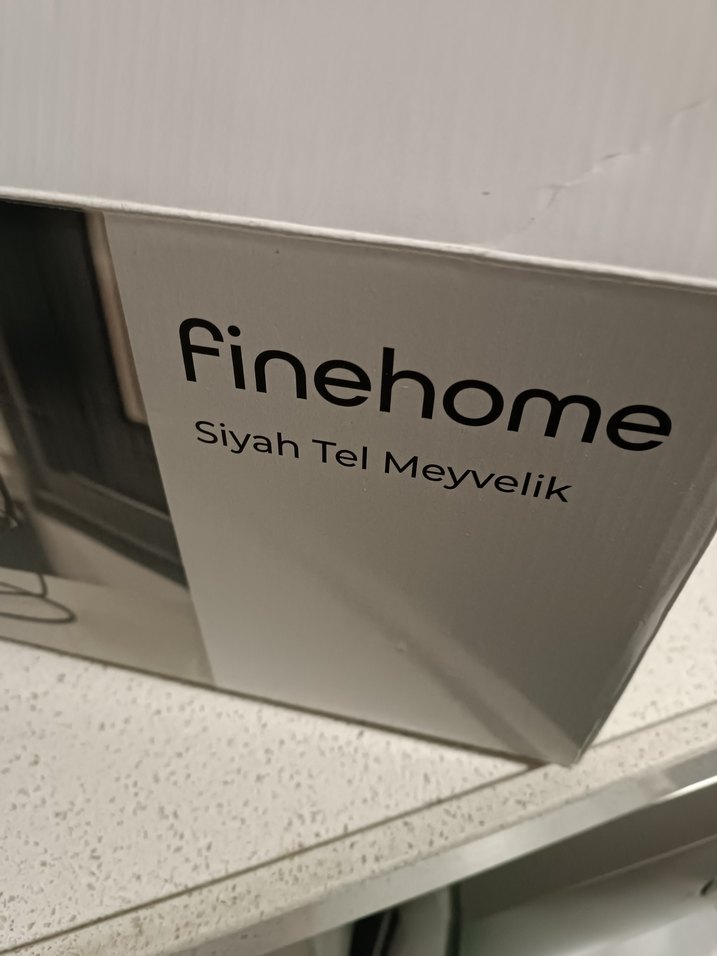 siyah Metal Meyve Sepeti - Görsel 5