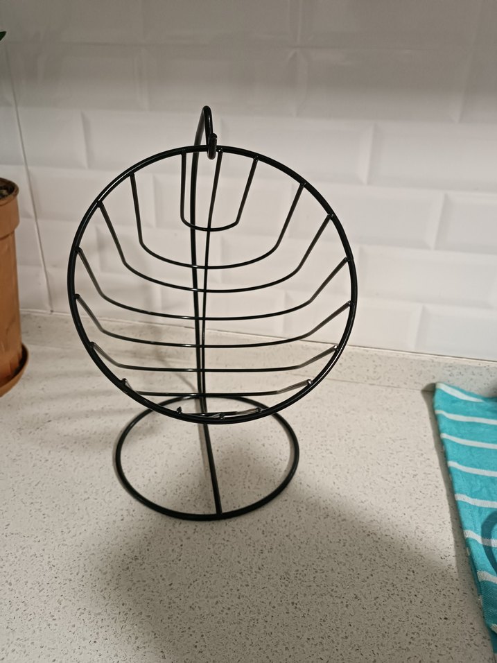 siyah Metal Meyve Sepeti - Görsel 4