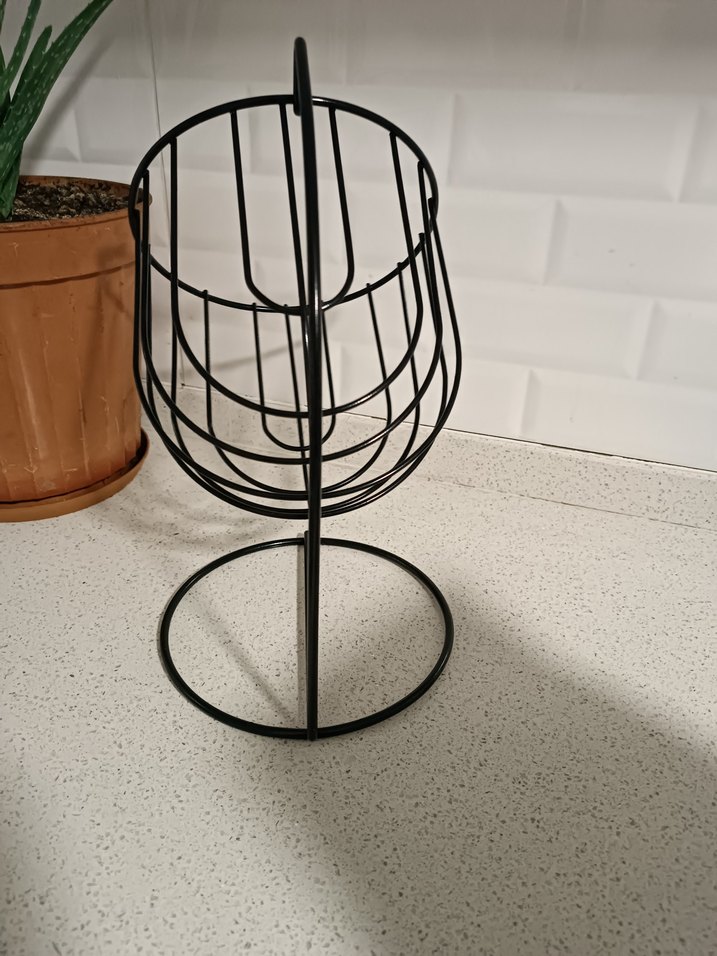 siyah Metal Meyve Sepeti - Görsel 2