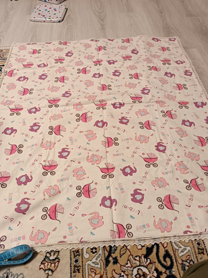 Çocuklar için pastel renkli baskılı battaniye - Görsel 2