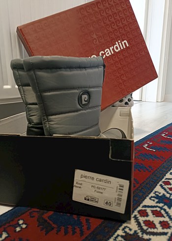 Gri Fermuarlı kadin kar Botu - Görsel 2