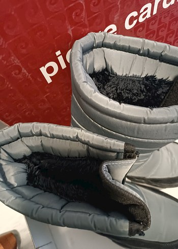 Gri Fermuarlı kadin kar Botu - Görsel 5