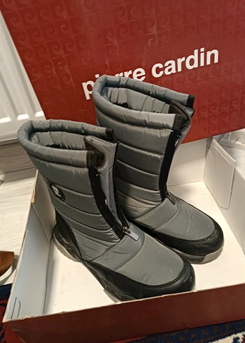 Gri Fermuarlı kadin kar Botu - Görsel 4