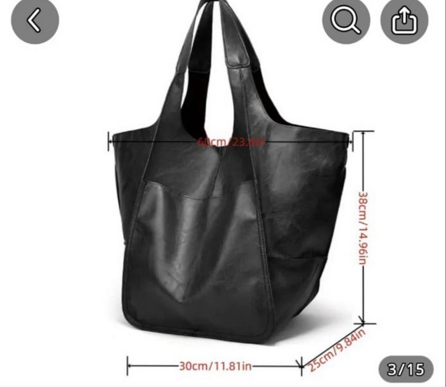 Kadın Yeşil yumuşak deri Çanta - Görsel 3