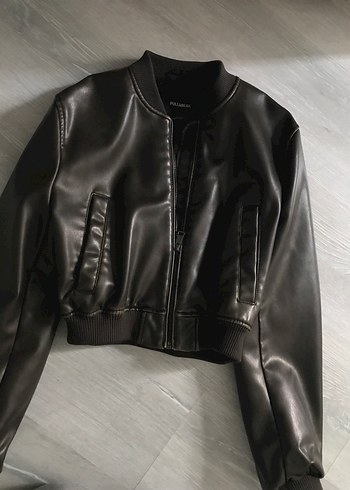 Pull & Bear deri ceket - Görsel 2