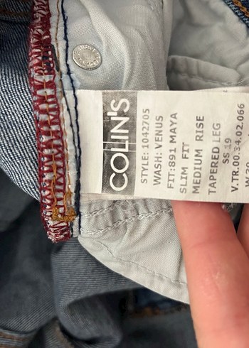 30 Beden mavi Renk Mavi Kadın Midi Boy Jean