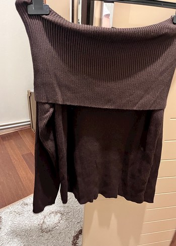 Kahverengi Kadın Triko Kazak - Görsel 2