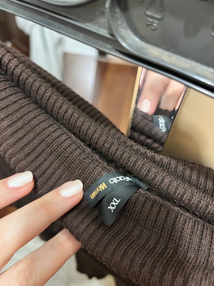 Kahverengi Kadın Triko Kazak - Görsel 3