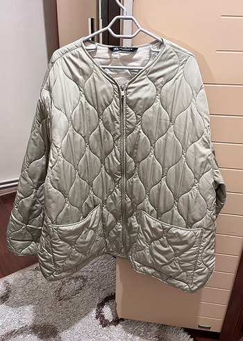 Düğmeli Gri Kadın Midi Ceket - Görsel 2