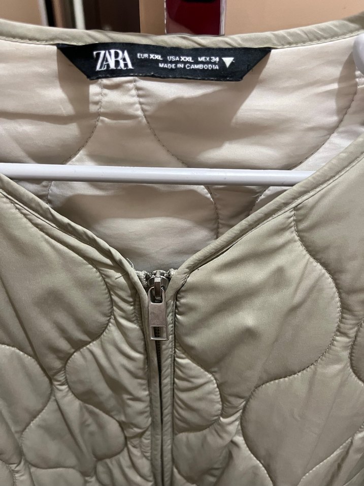 Düğmeli Gri Kadın Midi Ceket - Görsel 4