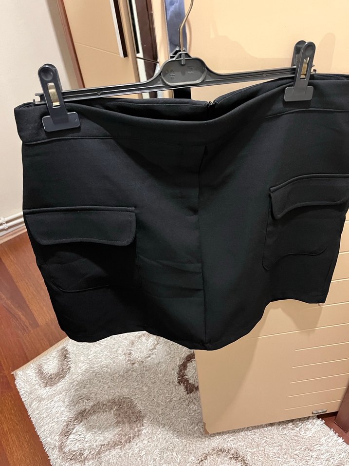 Kadın Siyah Mini Etek - Görsel 4