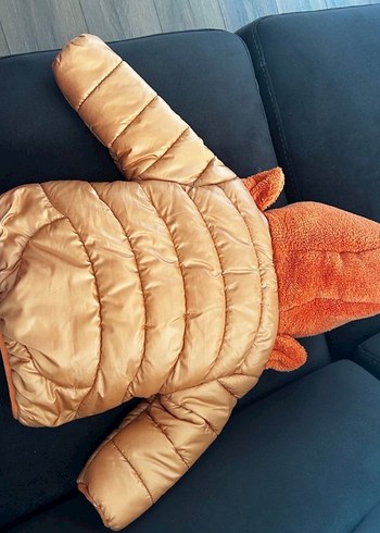 Kürklü Kapüşonlu Erkek Çocuk Mont - Görsel 2