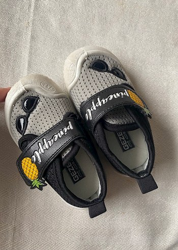 Gri Desenli Erkek Bebek İlk Adım Ayakkabısı - Görsel 2