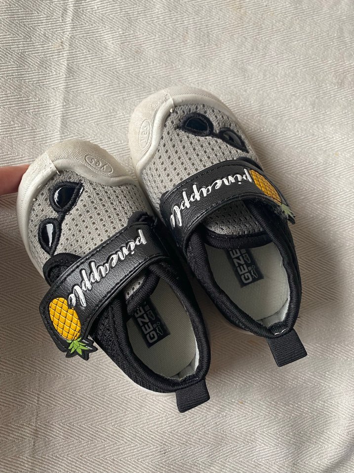 Gri Desenli Erkek Bebek İlk Adım Ayakkabısı - Görsel 2