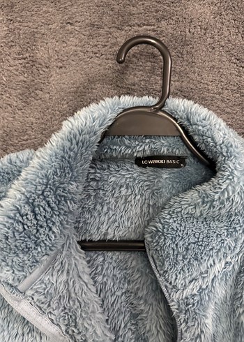 xl Beden Gri Kadın Peluş Rahat Ceket