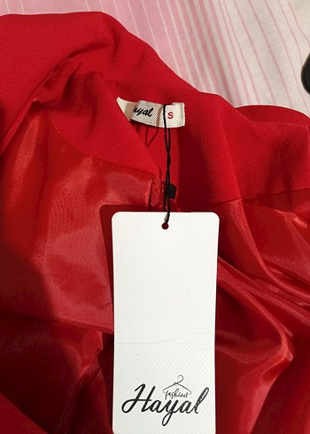 Kırmızı Blazer Ceket - Görsel 4