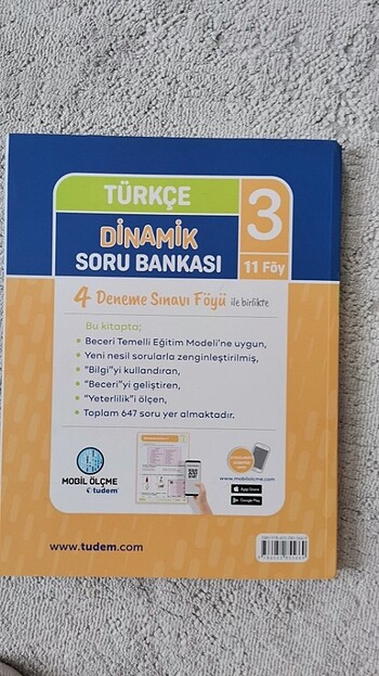  Tudem Türkçe Test., hiç kullanılmamış