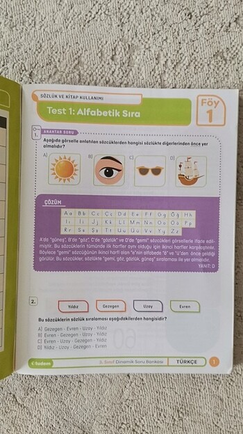  Beden Tudem Türkçe Test., hiç kullanılmamış