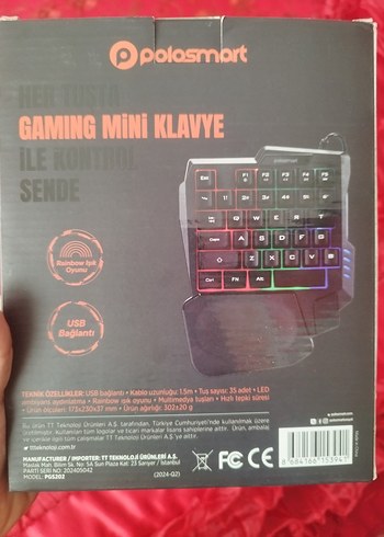 Diğer Kırmızı LED Işıklı Gaming Mini Klavye