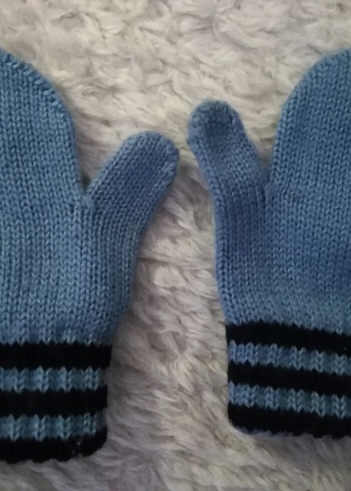 Bebek yün eldiven - Görsel 2