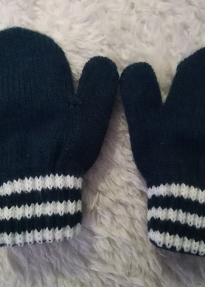 Bebek yün eldiven - Görsel 3