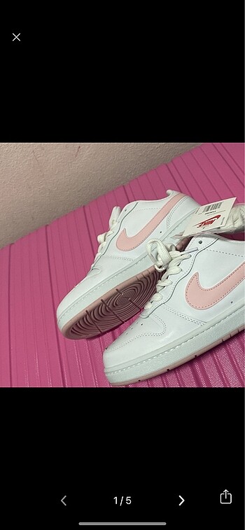 Sıfır nike spor pembe