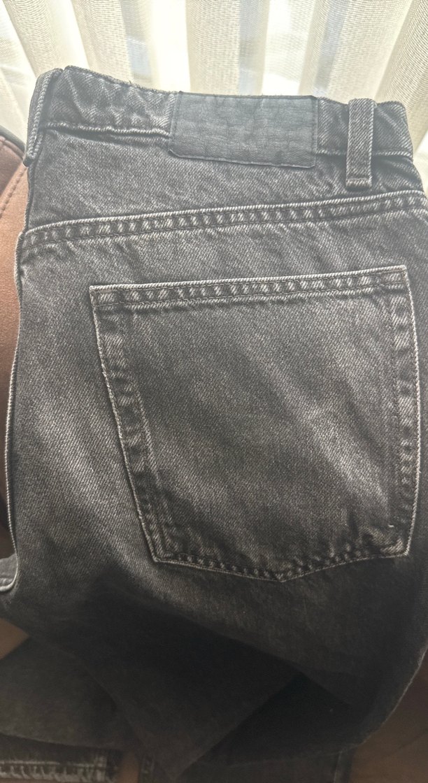 Antrasit Zara jean baggy pantolon - Görsel 2