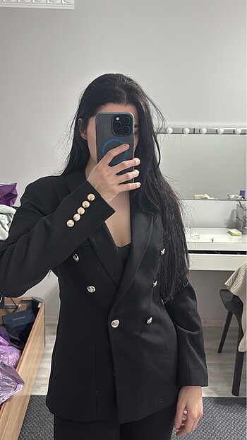 s Beden siyah Renk Blazer