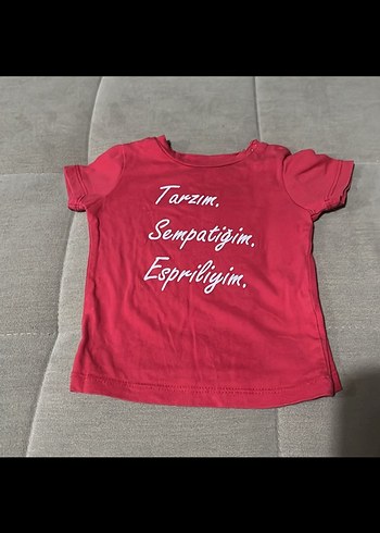 Pembe Kız Çocuk Kısa Kollu Baskılı Tişört