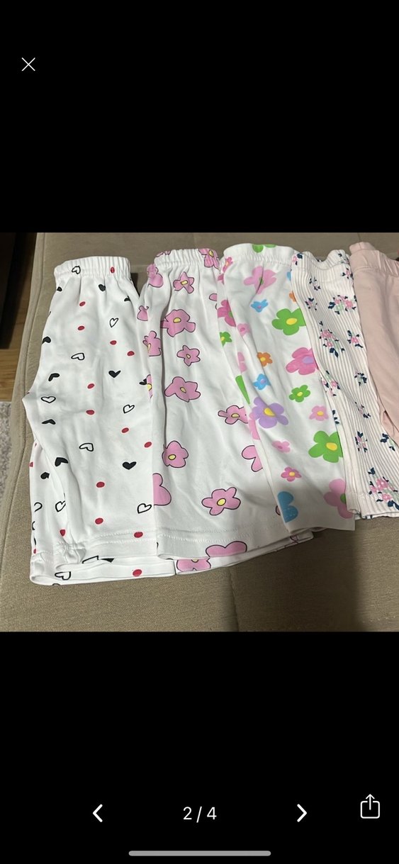 Kız Çocuk Pileli Pamuklu Rahat Kesim Tayt - Görsel 2