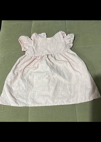 Kız Çocuk Pembe Pamuklu Elbise