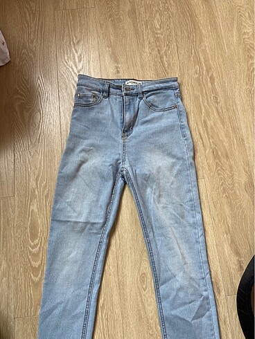 pull bear buz rengi jean pant