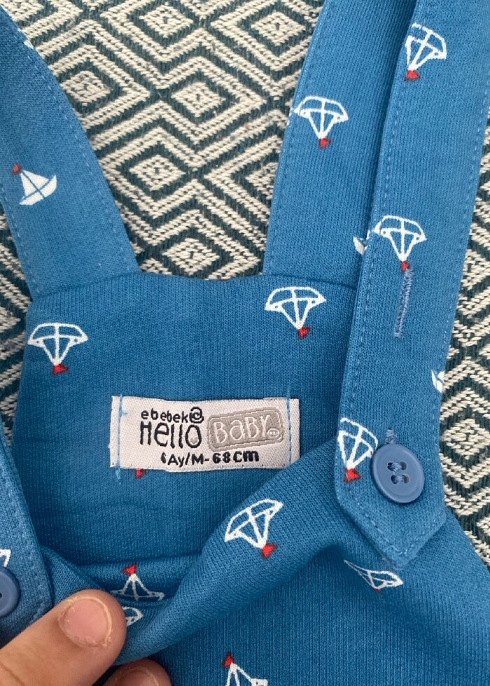 E bebek erkek bebek salopet - Görsel 4