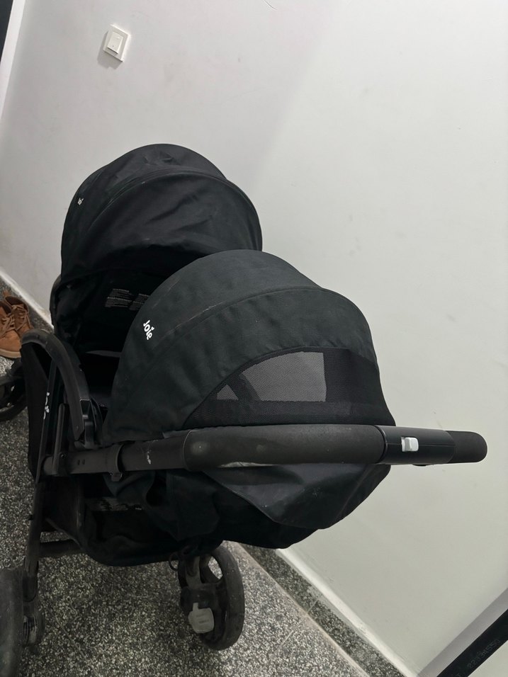 Joie Siyah Çiftli Bebek Arabası ikiz - Görsel 3