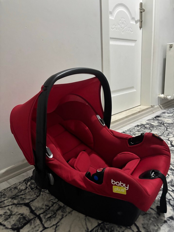 Koyu Kırmızı Bebek Araba Koltuğu - Görsel 3