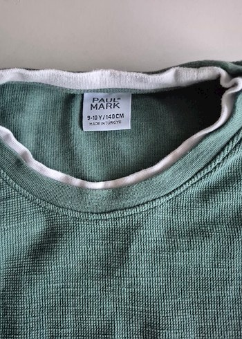 Uzun Kollu Yeşil Çocuk Atlet - Görsel 2