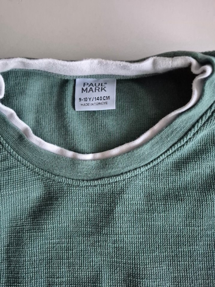 Uzun Kollu Yeşil Çocuk Atlet - Görsel 2