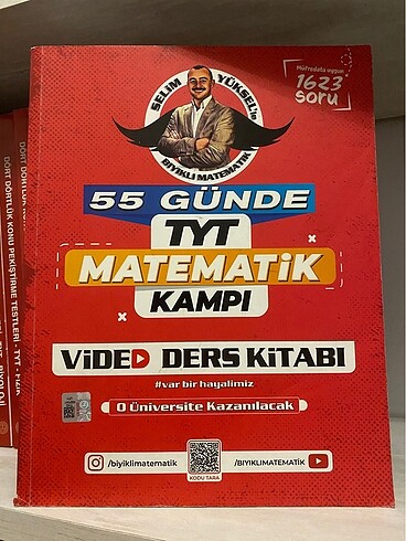 55 Günde TYT Matematik Bıyıklı Matematik Video Ders Kitabı