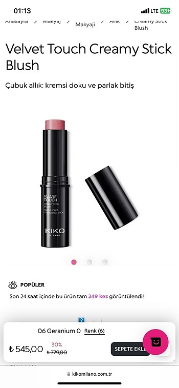  Beden Kiko set